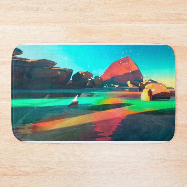 Item preview, Minimalistic Landscape painting designed and sold by Bowowwow.
