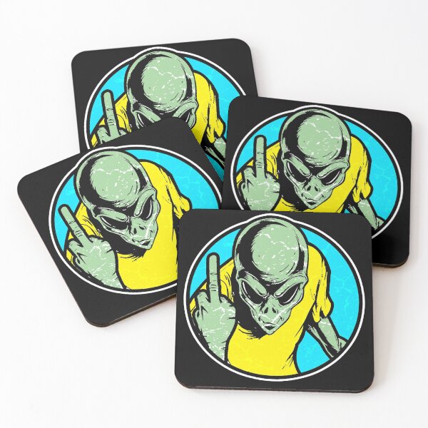 Item preview, Alien divertido muestra el dedo medio designed and sold by Mila1946.