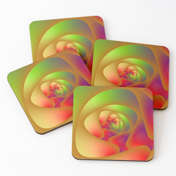 Item preview, Spiral Labyrinth in Red Green and Orange designed and sold by Objowl.