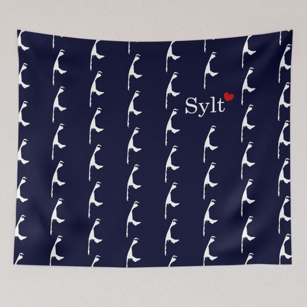 Item preview, Sylt pattern blue white red designed and sold by ChrissiCreation.