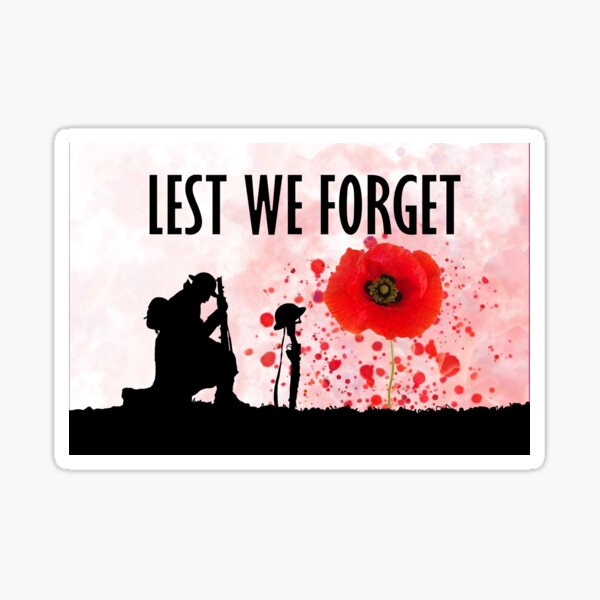 x24 Poppy Remembrance Car Stickers Small craft art Lest We  Forget*Memorial**