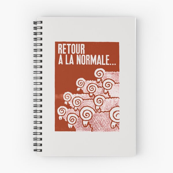 Item preview, Paris Revolt, May 68: 'RETOUR A LA NORMALE': The Original in Deepest Red on Bone Grey designed and sold by Day Chapman.
