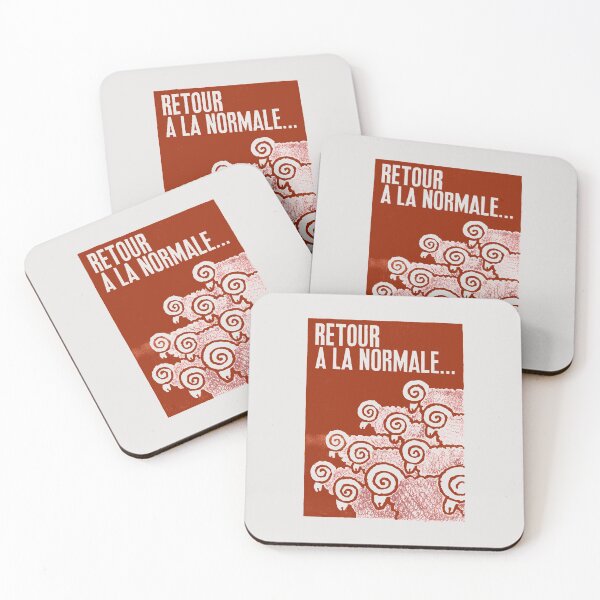 Item preview, Paris Revolt, May 68: 'RETOUR A LA NORMALE': The Original in Deepest Red on Bone Grey designed and sold by Day Chapman.