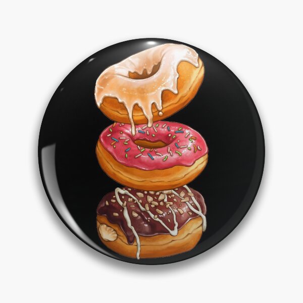 Item preview, Doughnut Tower on black designed and sold by ElenaCandil.