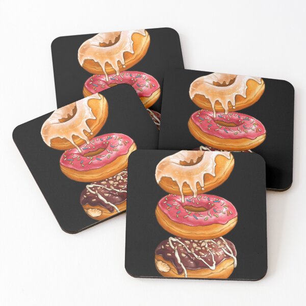 Item preview, Doughnut Tower on black designed and sold by ElenaCandil.
