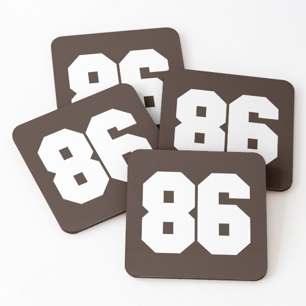 Item preview, 86 Number Cleveland Sports Eighty-Six Brown Jersey designed and sold by HelloFromAja.