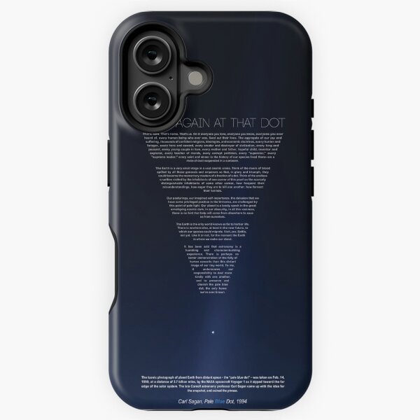 Vista previa del artículo con la obra «El punto azul pálido - Carl Sagan | versión 2.0 2020 revisada», diseñado y vendido por actColourized.