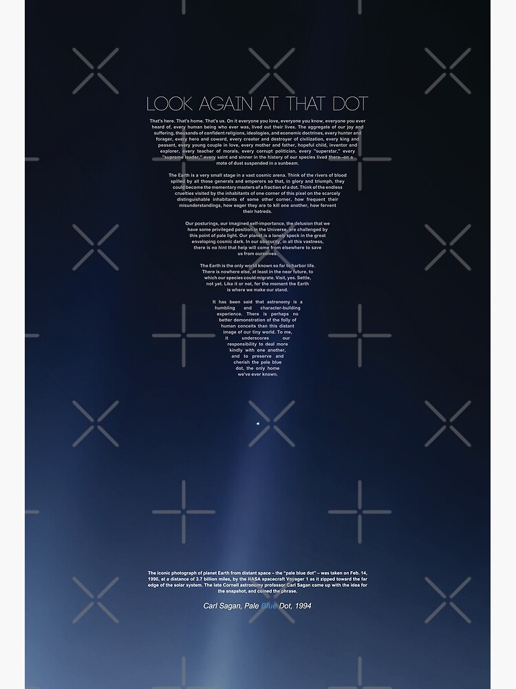 Pale Blue Dot Nasa x Carl Sagan | Greeting Card