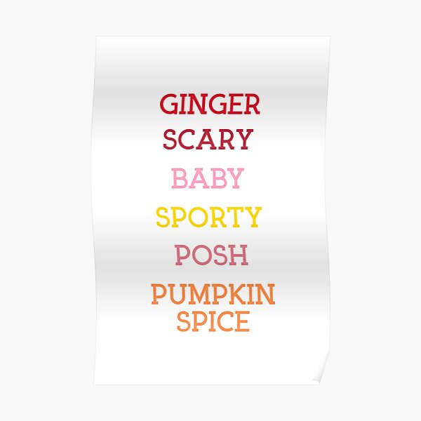 Scary Spice Posters Redbubble - spice girl roblox