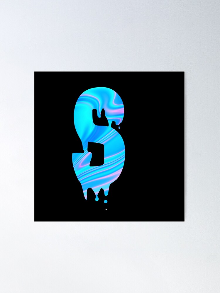 Drippy Holographic A alphabet Transparent Letter Sticker. Sticker for Sale  by artistryvibes
