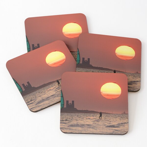 Item preview, Kitesurfing Reculver Sunset designed and sold by rogerstanger.