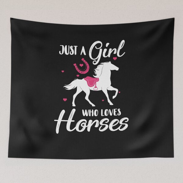 Item preview, Just A Girl Who Loves Horses Cow girl Horse Girl Riding Gift designed and sold by CreativeGift.