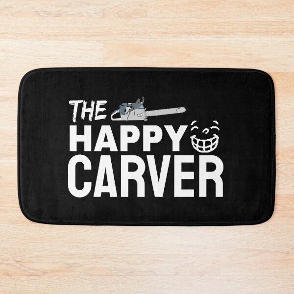 Item preview, The Happy Carver Chainsaw & Smile designed and sold by jacks-tees.