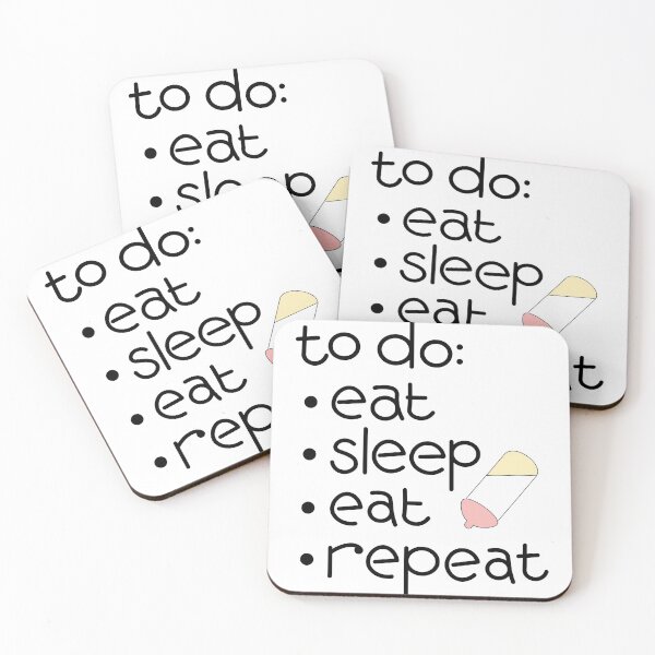 Item preview, Calling all babies! Eat Sleep *Eat* Repeat, with Baby Bottle icon designed and sold by Susan Marie Williams.