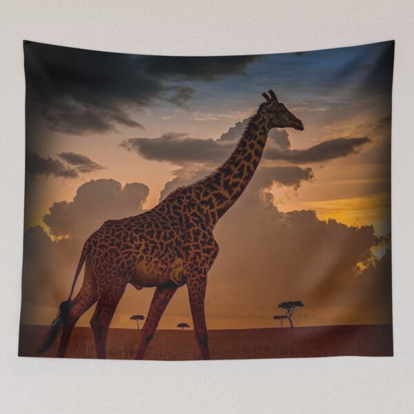 Item preview, giraffe down in africa  designed and sold by johnnyssandart.