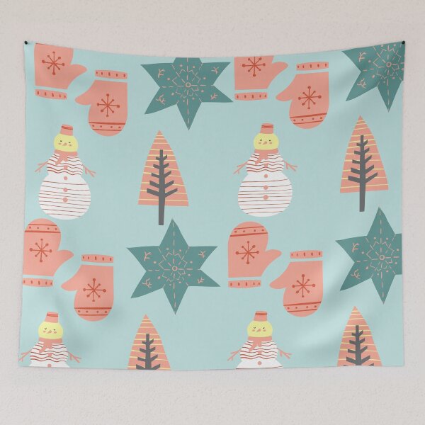 Artikelvorschau, Blaues Muster des Winterwunderlandes entworfen und verkauft von JessyDesigns.