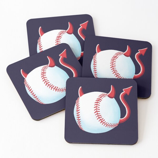 Item preview, Baseball With Cute Devil Horns designed and sold by brodyquixote.