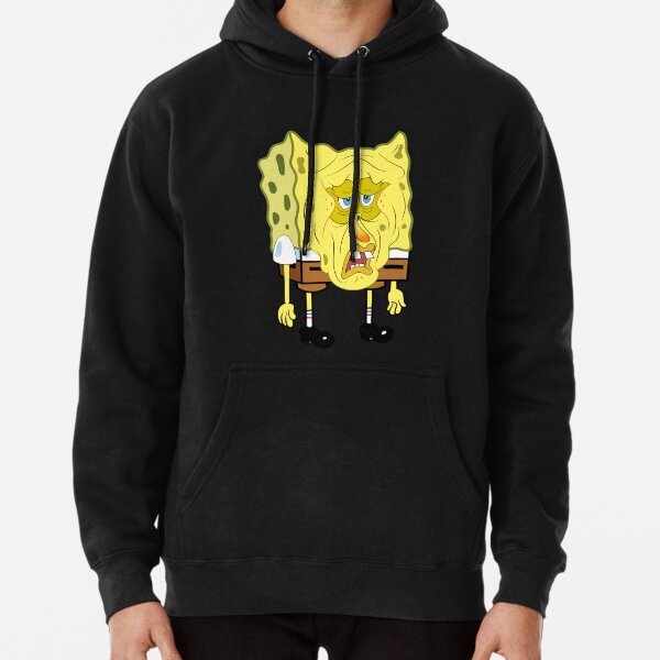 SPONGEBOB MEME funny face Pullover Hoodie for Sale by ARTemSPL