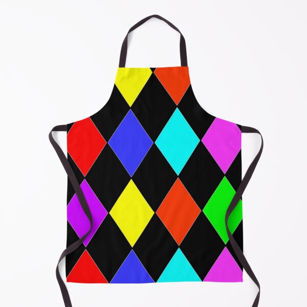 Item preview, MULTICOLOUR HARLEQUIN WITH PINK RED GREEN BLUE BLACK RED PURPLE AND YELLOW designed and sold by ozcushionstoo.