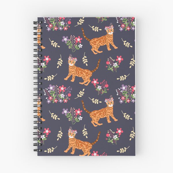Item preview, Bengal Cat and Flowers designed and sold by lulululupaint.