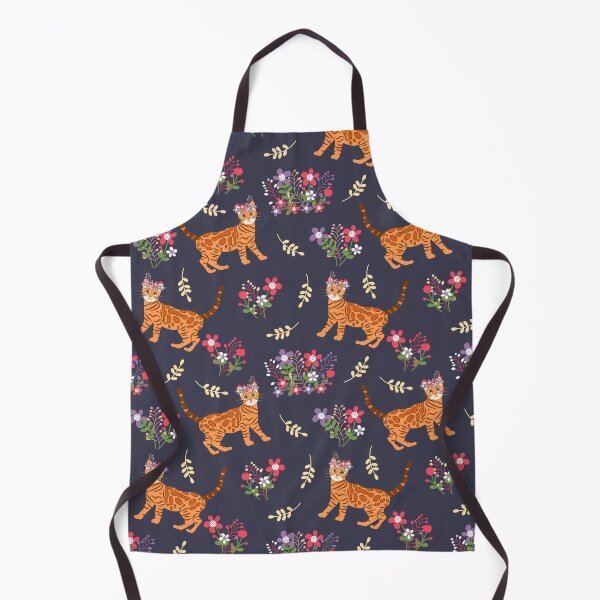 Item preview, Bengal Cat and Flowers designed and sold by lulululupaint.
