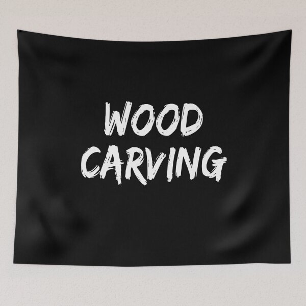 Item preview, Wood Carving Cool Text designed and sold by jacks-tees.
