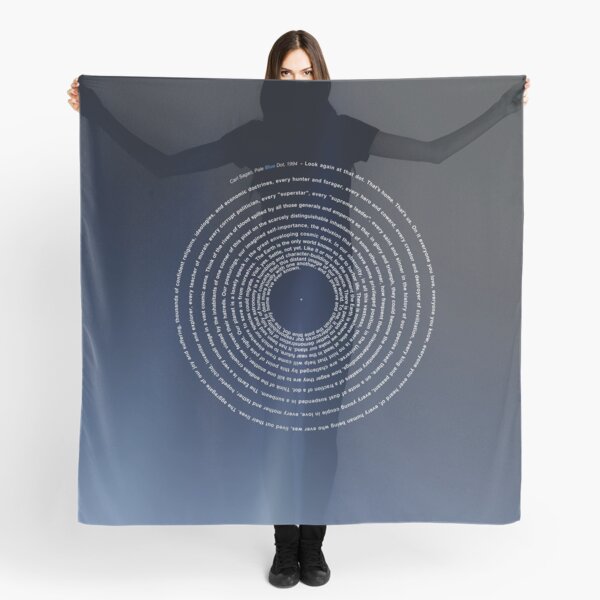 The Pale Blue Dot - Carl Sagan 2020 revisited | X-design Scarf