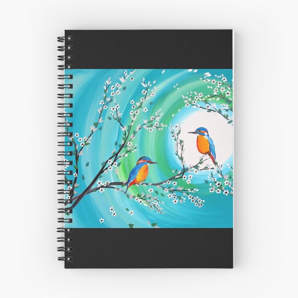 Item preview, Kingfishers on Green and Aqua designed and sold by CatherineJacobs.