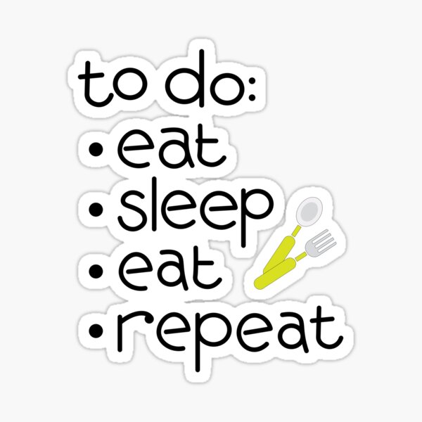 Item preview, Calling all toddlers! Eat Sleep *Eat* Repeat, with Spoon and Fork icon designed and sold by Susan Marie Williams.