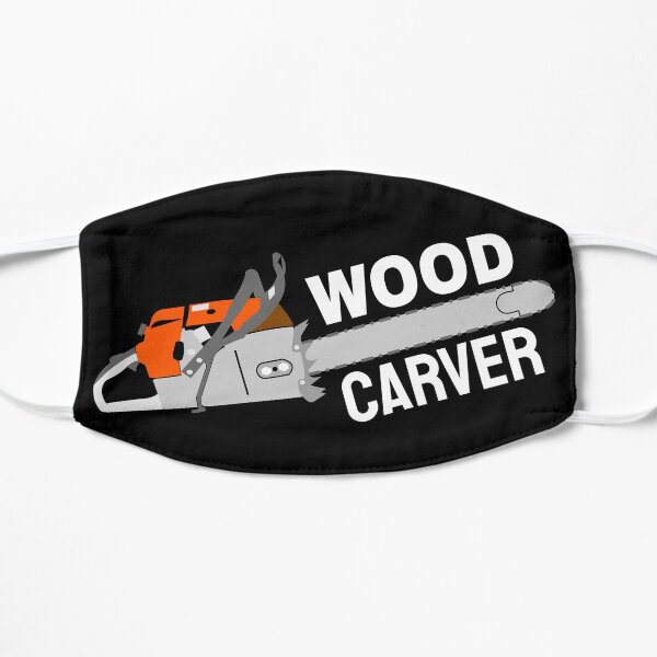 Wood Carver Chainsaw Carving Flat Mask