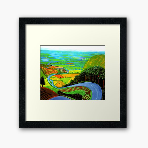 Blue Garrowby Hill Framed Art Print