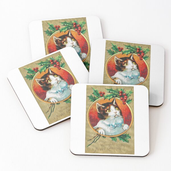 Item preview, Vintage Christmas Cat designed and sold by iamhewho.