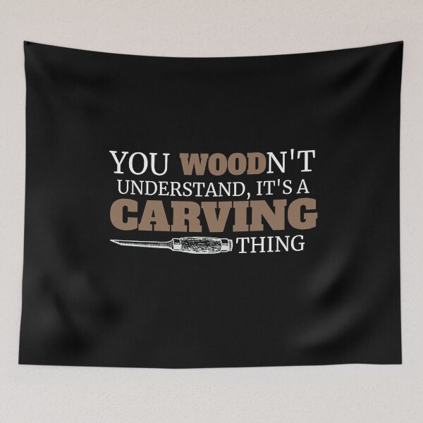 Item preview, Wood Carving Funny Joke Pun Carver designed and sold by jacks-tees.