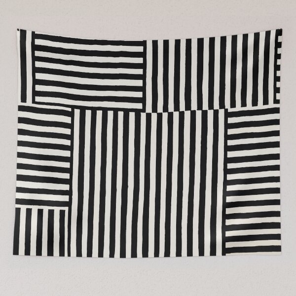 Item preview, Random Black Stripes Pattern designed and sold by MyArt23.