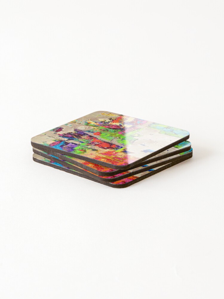Thumbnail 4 of 5, Coasters (Set of 4), Random Abstract designed and sold by The-Creative-21.