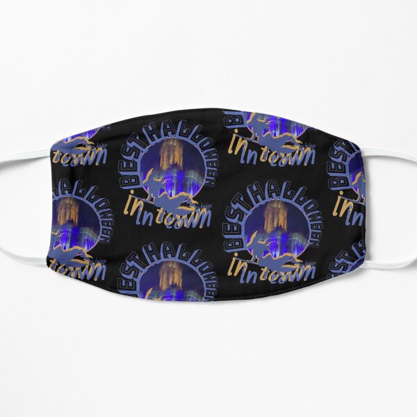 Best Halloween In Town Gift Sayings Flache Maske