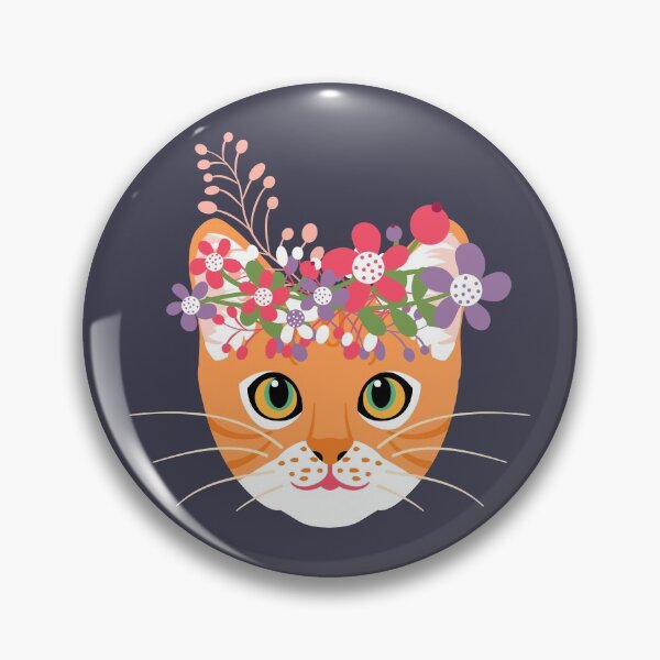 Item preview, Bengal Cat in Flower Crown designed and sold by lulululupaint.