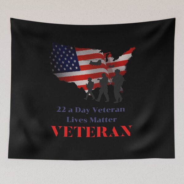Item preview, 22 a Day Veteran  Lives Matter designed and sold by Destine99.