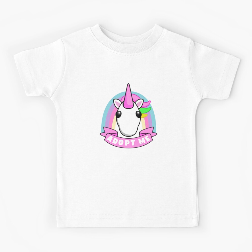 Unicorn Rainbow Adopt Kids T Shirt By Carmelakrouse Redbubble - marshmello rainbow t shirt roblox