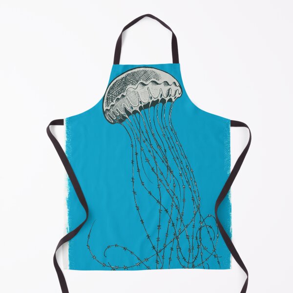 Item preview, blue wire jellyfish in the deep sea designed and sold by Eyal Segal.