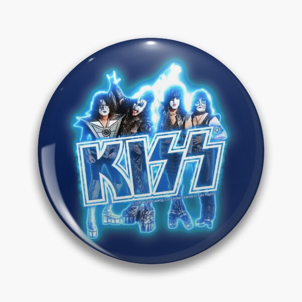 Item preview, KISS ® the Band - Blue Energy Glow designed and sold by musmus76.
