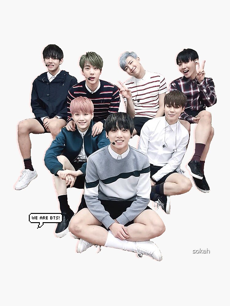 "BTS OT7" Sticker by sokah Redbubble