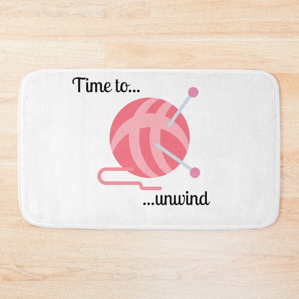 Item preview, Time to unwind...knitting pun designed and sold by BitsndPieces.