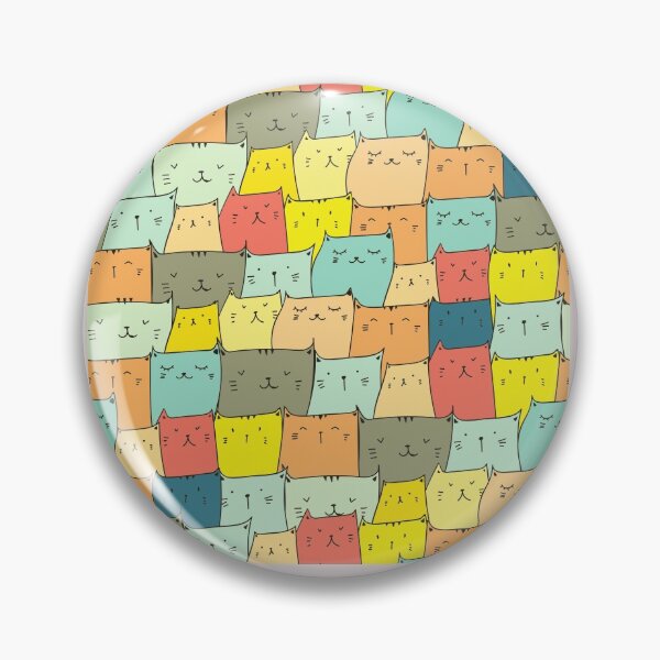 Item preview, Cute Colorful Cats Pattern designed and sold by FitFabFunny.