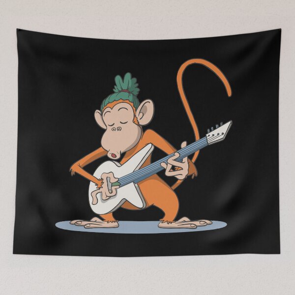 Item preview, Monkey plays guitar designed and sold by Monkey Ful.
