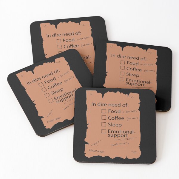 Item preview, Support groceries list BLACK TEKST designed and sold by Kalseru-crafts.