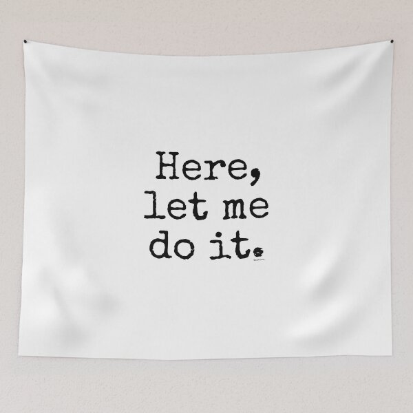 Item preview, here let me do it black spel text designed and sold by Dizkorce.