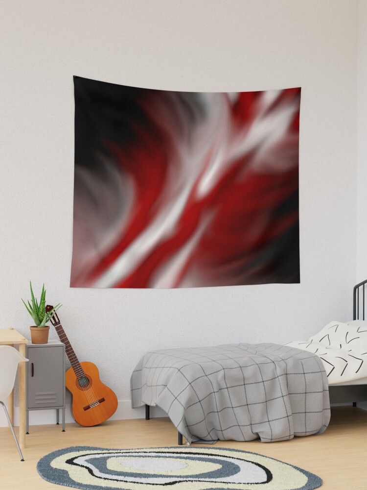 Red and white discount tapestry