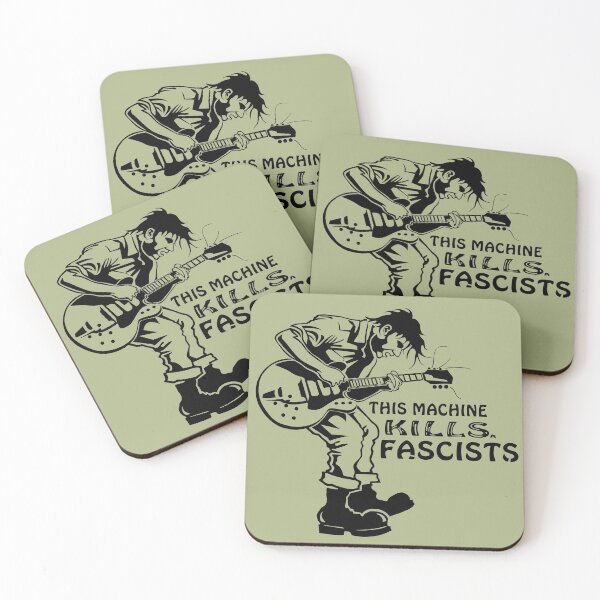Item preview, This Machine Kills Fascists Punk Guitarist designed and sold by MonkeyBusinessC.