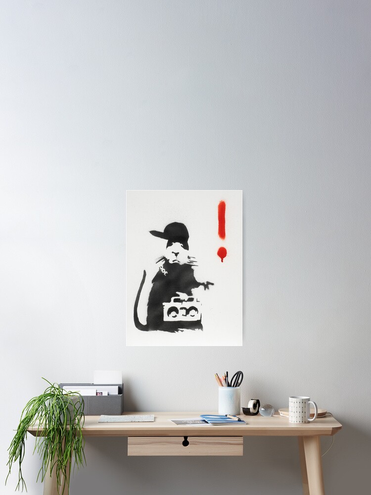 Banksy「Gangsta Rat」 ポスター Banksy - Gangsta Rat Art Print